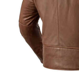Chaqueta de cuero con capucha para hombre personalizada de alta calidad Chaqueta de cuero de moda al mejor precio hecha en Pakistán - Product Image 4