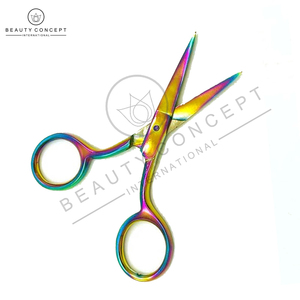 Ciseaux à cuticules de haute qualité avec impression de logo personnalisé outils à ongles multicolores lame droite meilleur outil de beauté de taux d'usine - Product Image 4