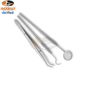 ชุดเครื่องมือทันตกรรมมืออาชีพ ประกอบด้วยกระจก ปากคีบ และอุปกรณ์ตรวจวินิจฉัย ทำจากสแตนเลส ใช้งานด้วยมือ ได้รับการรับรองมาตรฐาน CE สำหรับการผ่าตัดทั่วไป - Product Image 5