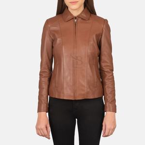 2025 Suministro directo de fábrica Chaquetas de cuero para mujer Producto más vendido Chaquetas de cuero para mujer para adultos Servicio OEM - Product Image 4