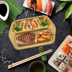 จานโลหะสำหรับอาหารแบบดั้งเดิมแข็งแรงทนทานล้างทำความสะอาดง่ายใช้ซ้ำได้และเป็นมิตรต่อสิ่งแวดล้อมสำหรับการใช้งานในชีวิตประจำวัน - Product Image 2