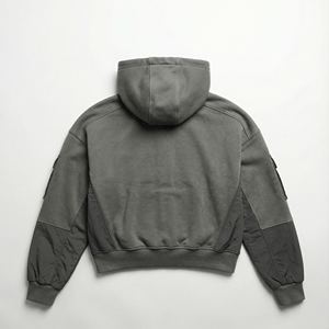 Sweat à capuche pour homme, poids lourd, 500 g/m², polaire en polyester/coton, velours français, design tendance, pull à capuche, broderie, ample, régulier, hiver - Product Image 2