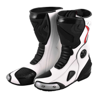 Bottes de moto en cuir sur mesure, coupe-vent, pour le sport, courtes, imperméables, respirantes, service OEM
