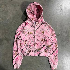 <b>Zip</b> <b>up</b> <b>Hoodie</b> Unisex Heavy Weight Luxury Plain Cotton Real Tree DTG Print Custom Oversized <b>Cropped</b> <b>Zip</b> <b>up</b> <b>Hoodie</b> Name number - Product Image 6