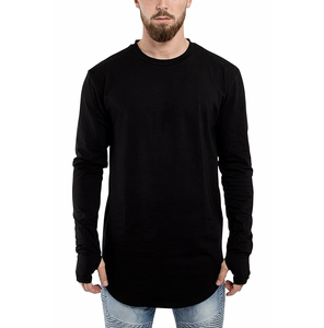 เสื้อยืดผู้ชายทรงยาว ค.ศ. 2026 คุณภาพสูง ผ้าฝ้าย 100% ระบายอากาศได้ดี ปรับแต่งได้ ผ้าแคนวาส - Product Image 6