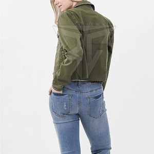 Chaqueta de Mezclilla para Mujer, Cuello Alto, Cómoda, de Secado Rápido, Transpirable, Tejido de Punto, para Invierno, al Mejor Precio, Venta al Por Mayor - Product Image 3