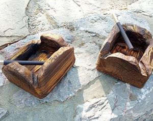 Nouveauté ModernHANDICRAFT JOINT COUSTEM Design Forme Résine Epoxy & Bois Cendrier Joint Couleur Logo Portable Intérieur et Extérieur - Product Image 2