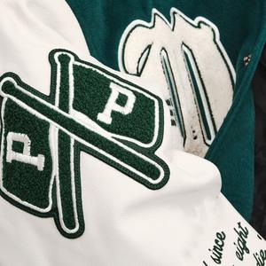 Hermosa chaqueta de lana deportiva personalizada para hombre al por mayor, chaqueta universitaria de color sólido, Letterman diseño informal, primavera recubierta de Pakistán - Product Image 5