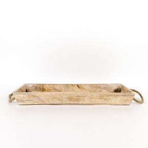 Ensemble de plateaux de rangement et de service en bois massif de qualité supérieure avec bords surélevés et finition lisse pour la cuisine, la salle à manger, la table basse et la décoration intérieure - Product Image 6