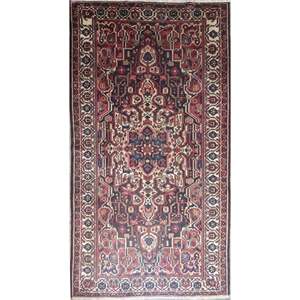 One Of The Kind Hand-Knotted <b>Wool</b> Rug _ Luxurious Vintage Design, 9'3 x 5'1, Artisan <b>Crafted</b> - Product Image 1