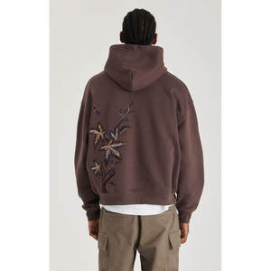 Sweat à capuche brodé pour homme au design élégant, 100 % coton, léger, infroissable, écologique, confortable et respirant, idéal pour l'hiver - Product Image 6