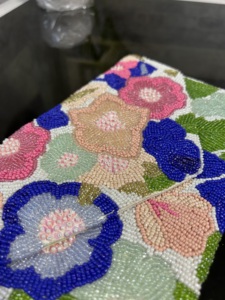 Designer Large Capacity Waterproof Button Closure Ladies Clutch Bag Indian Evening Style Portable Fabric <b>Handbag</b> Fashion - Product Image 2