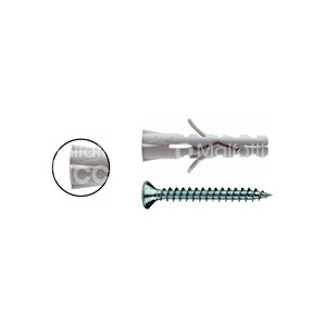 Ancoraggi in NYLON CONDOR per il fissaggio di carichi medi sui principali materiali da costruzione con collare con vite di truciolare t.p.s. cut - Product Image 1