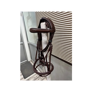Bridon de cheval en cuir réglable de qualité supérieure avec taille et marque personnalisées à vendre auprès d'un fabricant et fournisseur indien - Product Image 5