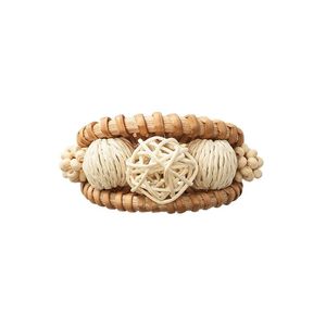 Porte-serviettes de canne pour cadeau artisanat fait à la main nouveaux anneaux de serviette en rotin de conception personnaliser l'emballage - Product Image 2