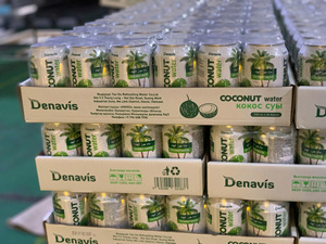 Bán Buôn Denavis 100% Gốc Dừa Nước Với Bột Giấy 330Ml Có Thể Từ Việt Nam Thấp Calorie-Miễn Phí Mẫu-OEM Được Chấp Nhận - Product Image 2