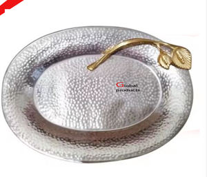 ถาดเสิร์ฟรูปปลา ทำจากสแตนเลสสตีล ผิวสีเงิน เรียบง่าย เหมาะสำหรับโรงแรม ร้านอาหาร และบาร์ - Product Image 3