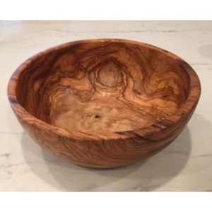 Cuenco de madera para servir con acabado natural para entretenimiento de comedor de granja rústica y uso de Decoración de cocina - Product Image 5