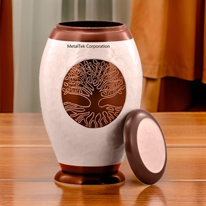 Wholesale American Style Pink Cremation Urns Decorative Metal Urn <b>Jars</b> for Memorial Ashes Keepsake Human Remains Cremation Urns - Product Image 5