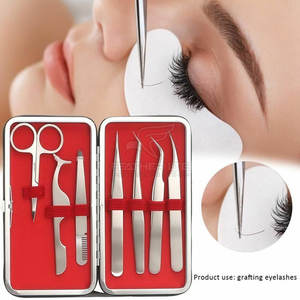 Kit de pince à cils pour débutants et professionnels Application de cils Ensemble de pinces à cils légères pour lisser - Product Image 2