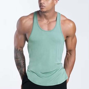Fitness débardeurs Logo personnalisé chemise sans manches course entraînement musculation coton respirant sport gilet hommes débardeurs - Product Image 1