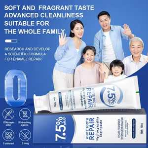 ยาสีฟันซ่อมแซมเคลือบฟัน 7.5% nHAP ไฮดรอกซีอะพาไทต์ ยาสีฟันไวท์เทนนิ่ง สำหรับฟันบอบบาง ดูแลช่องปาก ลมหายใจหอมสดชื่น 120 กรัม - Product Image 4