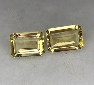 Venta caliente Natural Heliodor amarillo berilo Octágono Esmeralda corte facetado piedras preciosas sueltas fabricante joyería morganita blanca - Product Image 4