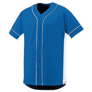 Maillot de baseball unisexe à boutons 100 % polyester séchage rapide imprimé numériquement à manches courtes uniforme d'équipe de softball pour adultes - Product Image 3