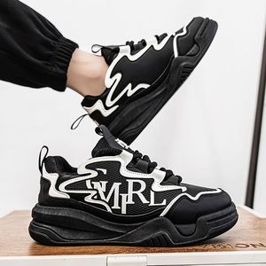 Chaussures de sport décontractées pour hommes, respirantes, confortables et durables, baskets d'extérieur noires, blanches et bleues 2026 - Product Image 5