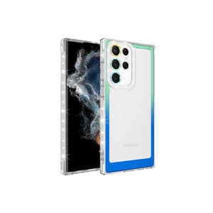 Coque en silicone dégradé scintillant de luxe Netzy pour Samsung Galaxy S22 Ultra, coque arrière souple en silicone antichoc, nouvelle - Product Image 1