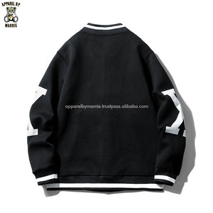 เสื้อแจ็คเก็ตวาร์ซิตี้ผ้าหนานุ่ม ทรงหลวม สไตล์เท่ห์ ปักลายสำหรับผู้ชาย ติดกระดุมแป๊ก ด้านหน้า ใส่สบาย เหมาะสำหรับสวมใส่ลำลองตามฤดูกาล - Product Image 2