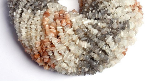 Cuentas de Chips sin cortar de piedra lunar múltiple Natural, Chips de piedras preciosas de grava irregulares crudas para fabricación de joyas, suministros DIY - Product Image 3