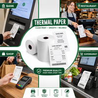 Rouleaux de papier thermique 80x70mm pour imprimantes POS compactes