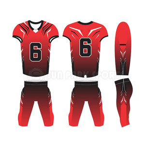 Ensembles d'uniformes de football américain respirants pour hommes grandes tailles, manches courtes, design personnalisé, 100 % polyester, service OEM - Product Image 1