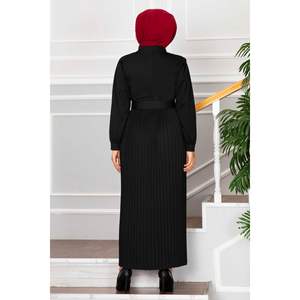 Esila Jupe Plissée Hijab Robe Noir - Product Image 2