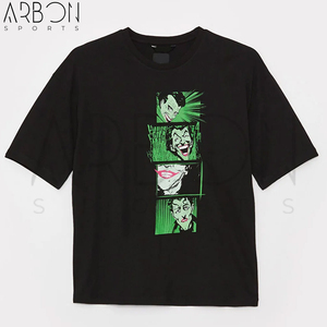 Transpirable totalmente personalizado hecho nuevo diseño Street Wear cuello redondo manga corta impreso hombres 100% algodón camisetas de punto - Product Image 4