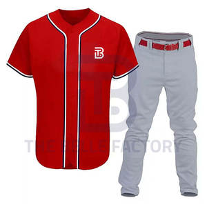 Nueva llegada de alta calidad 100% poliéster personalizado uniforme de béisbol transpirable ropa deportiva al por mayor - Product Image 1