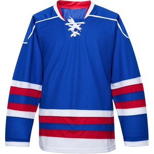 Venta al por mayor ropa de equipo personalizada impresión sublimada secado rápido poliéster duradero Pro Fit diseño profesional camisetas de hockey sobre hielo OEM - Product Image 1