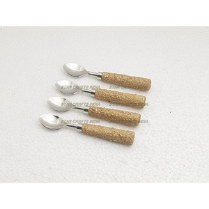 Ensemble de 4 couverts en acier inoxydable, design merveilleux, couverts de taille personnalisée, ensemble de couverts en résine avec poignées en pierre tombale - Product Image 6