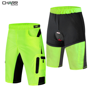 Reflective <b>Cycling</b> <b>Shorts</b> With Get Pad Underwear 2 in 1 Mountain Bike Downhill <b>Shorts</b> Loose Outdoor MTB Bicycle <b>Shorts</b> - Product Image 4