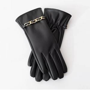 Guantes de Piel Sintética para Mujer, con Forro Térmico de Terciopelo, Gruesos, para Invierno, para Montar al Aire Libre, con Pantalla Táctil, Casuales - Product Image 2