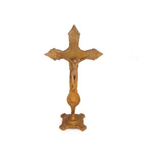 Altar de iglesia de alto grado para rezar, artículo de regalo religioso, crucifijo y altar de iglesia católica de tendencia de latón puro muy elegante - Product Image 1