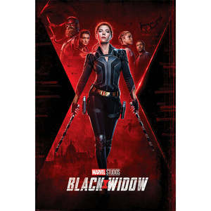 Póster teaser de Marvel de la Viuda Negra Scarlett Johansson, arte de pared de diseño moderno - Product Image 1