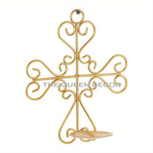 เชิงเทียนโลหะสีดำติดผนังในร่ม, เชิงเทียนติดผนังตกแต่งงานแต่งงานสำหรับตกแต่งบ้าน - Product Image 2