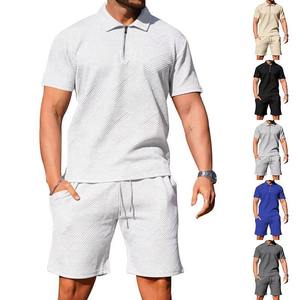 T-<b>Shirt</b> Streetwear Hight Quality Manufacturer Tracksuit Men Two Piece Short Sets Street Wear Men Summer <b>Polo</b> T <b>Shirt</b> set - Product Image 1