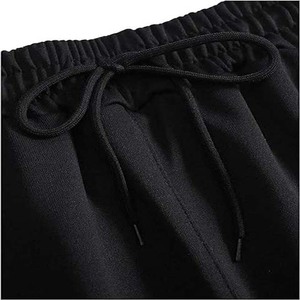 มาใหม่บล็อกสีเสื้อยืดและกางเกงขาสั้นชุดเสื้อผ้าผู้ชายผ้าฝ้ายระบายอากาศขนาดบวกสองชิ้นชุดคู่สไตล์ถนนสูง - Product Image 4