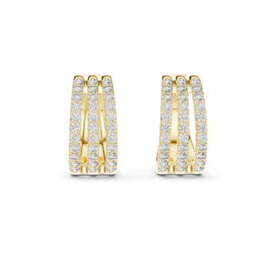 Boucles d'oreilles en diamant de laboratoire 1,98 CT pour femmes, clarté VVS-VS EF, or 18 carats, 14 carats, 10 carats et argent 925, or rose, or jaune, or blanc - Product Image 1