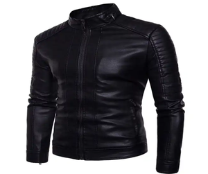 Chaquetas de cuero de material suave para hombre, venta personalizada de alta calidad, impermeables, transpirables, ecológicas, chaquetas de cuero más populares para hombre - Product Image 3