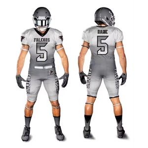 Ropa de fútbol americano juvenil: conjunto de pantalón de Jersey sublimado bordado de poliéster de sarga de Spandex con uniformes de manga corta - Product Image 3