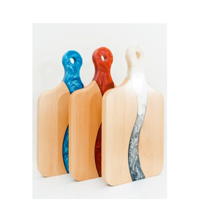 Planche à découper en bois et résine époxy Planche à découper en résine d'acacia personnalisable Meilleur design Artisanat Prix le plus bas - Product Image 5